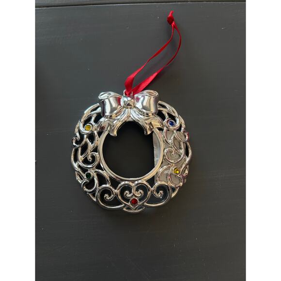 Lenox Sparkle Crystal Christmas Wreath Ornament - Picture 2 of 6